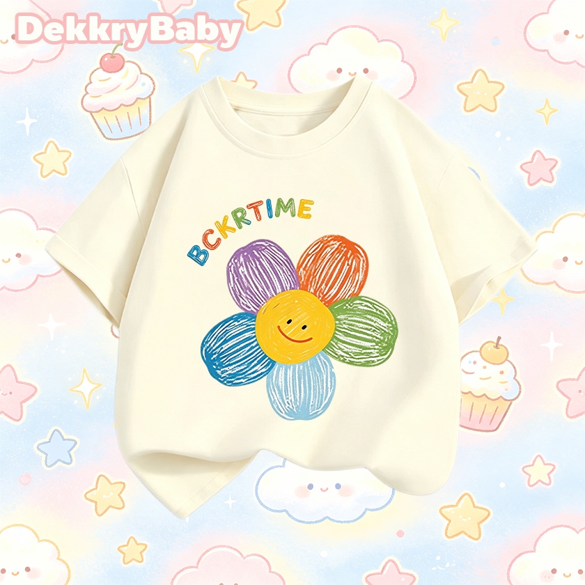 Dekkry Baby بلوزة بنات كورية نصف كم — صورة 3