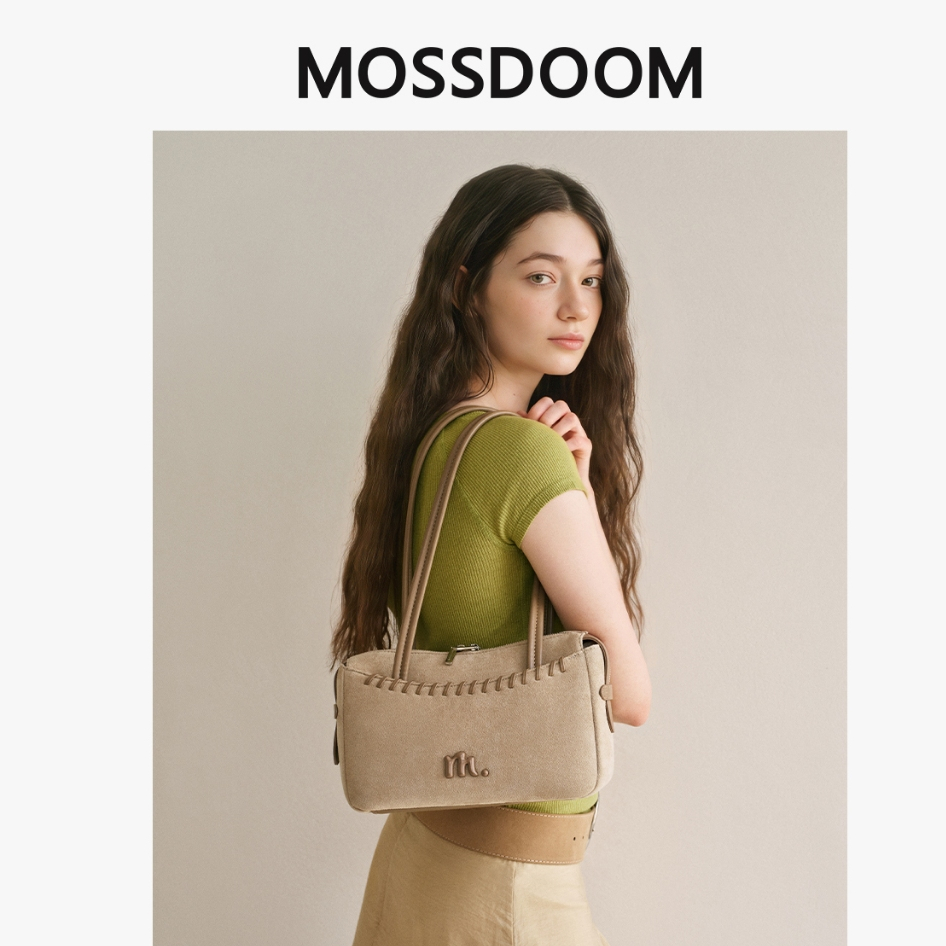 MOSSDOOM حقيبة كتف Nerivy شامواه مع علبة — صورة 6