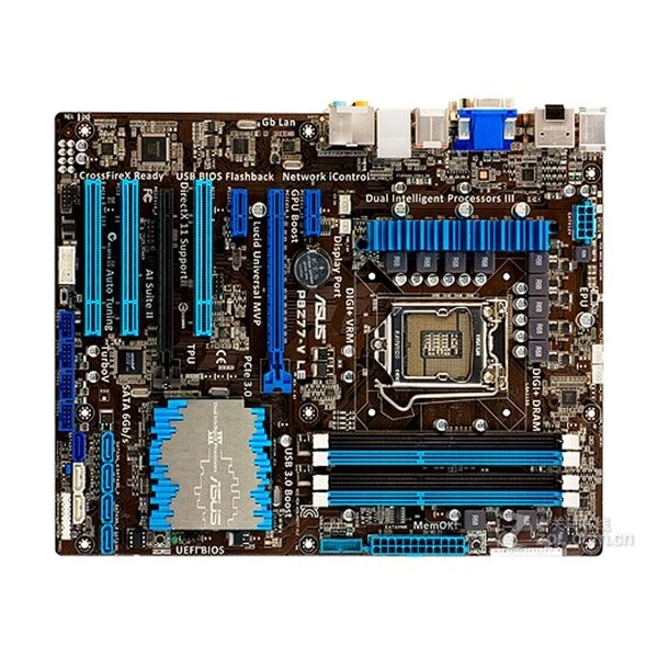 ASUS P8Z77-V LE เมนบอร์ด Z77 LGA1155 DDR3 32G ATX I/O Shield