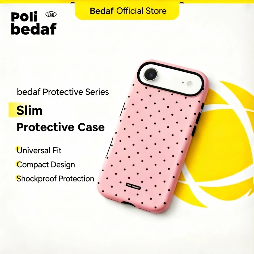 ลายจุดใหม่เหมาะสําหรับเคสโทรศัพท์ iPhone 17 Pro Max นําเข้าจากเกาหลี ฟิล์ม 2-in-1 Apple 16 Pro-drop 