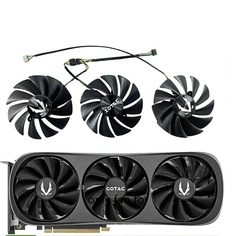 88 มม.4PIN GA92S2U RTX4070 4070TI GPU พัดลมสําหรับ ZOTAC GeForce RTX4070 4070S 4070ti 4070tiS 4080 T