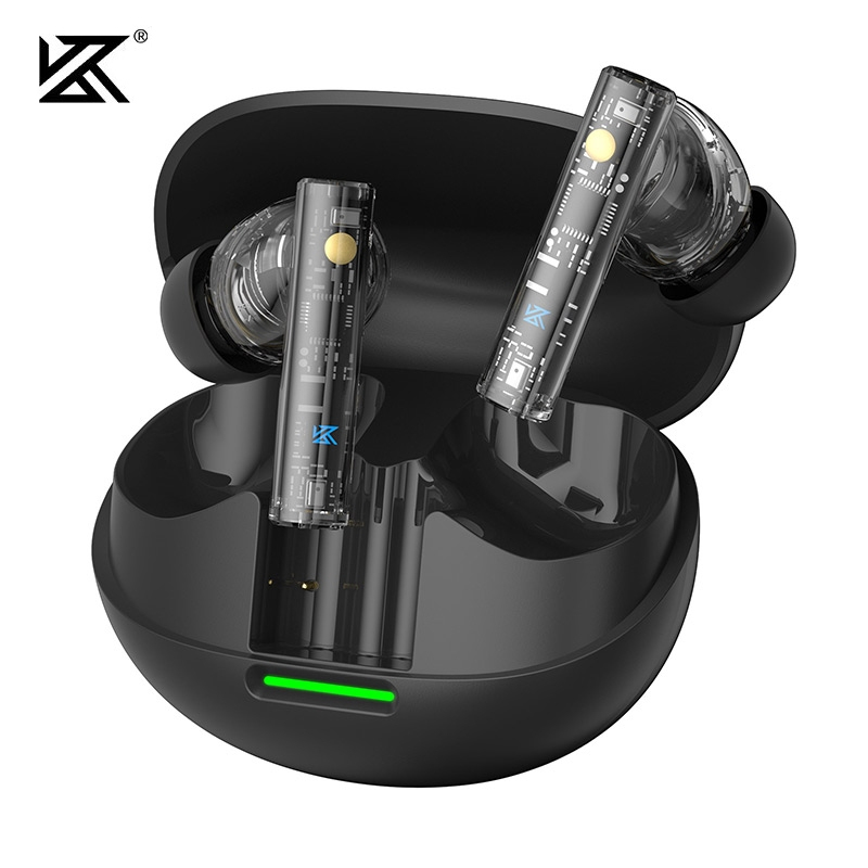 KZ Carol Pro 5.4 หูฟังบลูทูธ 6 MIC Active Noise Cancelling หูฟังอินเอียร์ไร้สายที่แท้จริงพร้อมเคสชาร