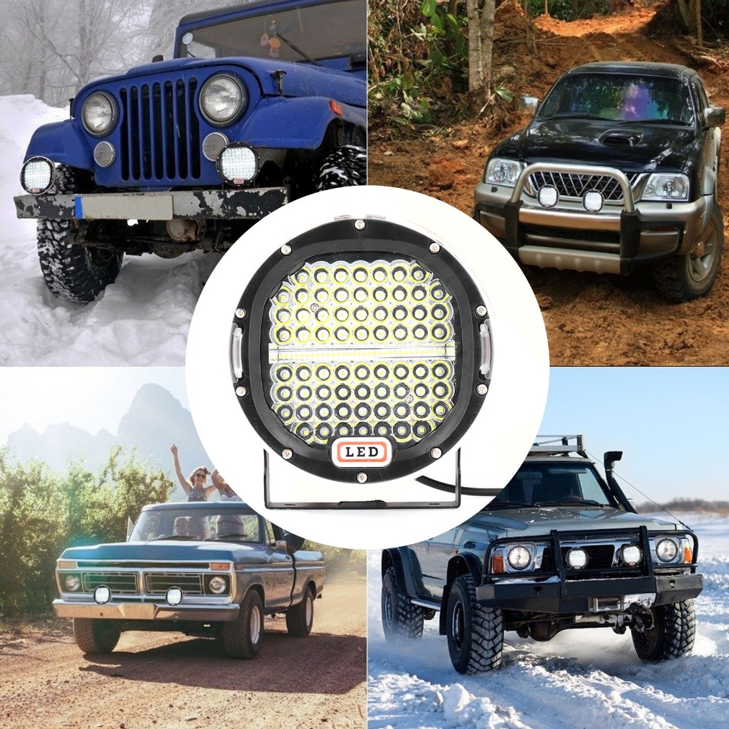 TMA~ 300W 7in Round Spot Lamp 30000LM 6000K สปอตไลท์ความสว่างสูง IP68 กันน้ํา