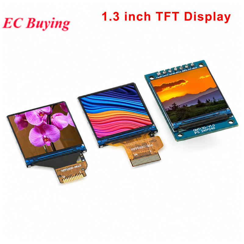 จอแสดงผล TFT ขนาด 1.3 นิ้วหน้าจอ IPS LCD ST7789 หน้าจออนุกรมไดรเวอร์ 240x240