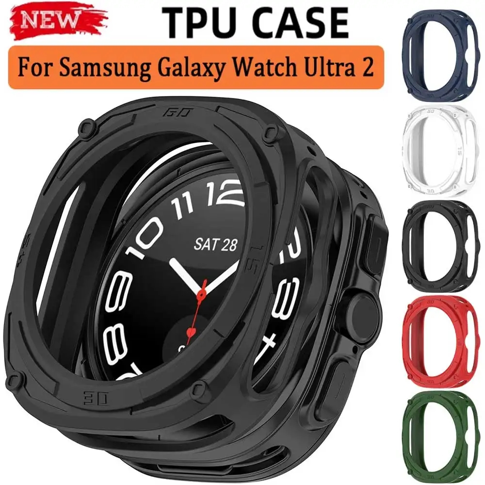เคสป้องกันสําหรับ Samsung Galaxy Watch Ultra 47mm Ultra2 Ultra 2 ซิลิโคน SmartWatch เคสกันกระแทก