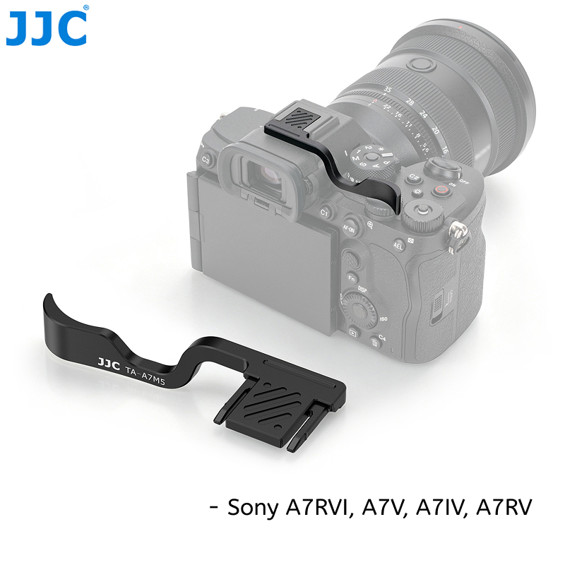 JJC TA-A7M5 อลูมิเนียม Thumb Up Grip สําหรับกล้อง Sony a7R V VI a7 IV V A7R5 A7R6 A7M4 A7M5, 2-in-1 