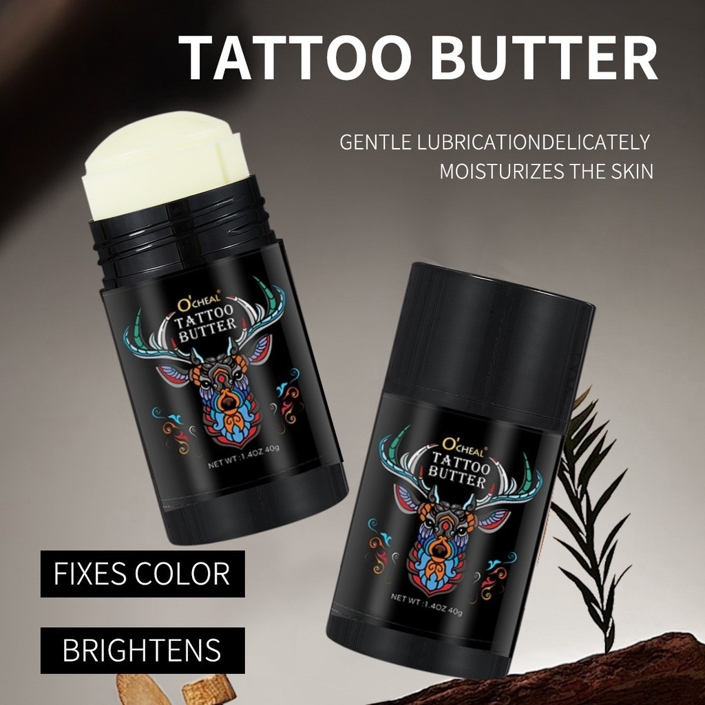 40g Tattoo Care ครีมหมุน Soothing Tattoo Balm Stick Moisturizing Nourishing Mild Non Irritating Skin Care