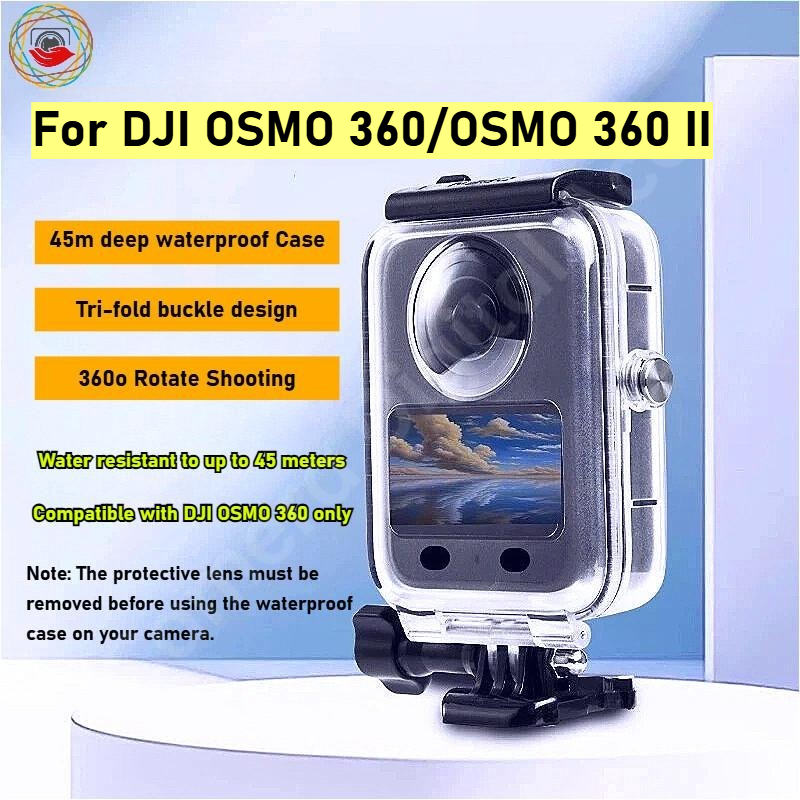 สําหรับ DJI OSMO 360 II Dive Case / 45m กันน้ํา Dive Case สําหรับกล้อง DJI 360 / DJI OSMO 360 อุปกรณ์เสริมสําหรับกล้อง