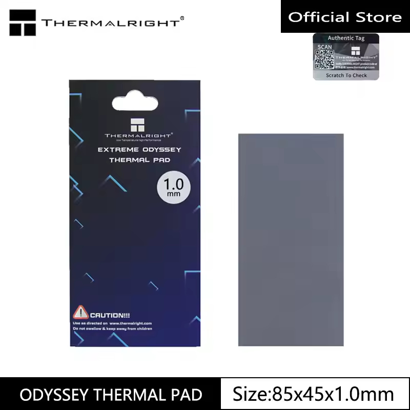 Thermalright Odyssey แผ่นความร้อน 2.5 มม. 12.8 W/mK, 85x45x2.5 มม., ทนความร้อนที่มีประสิทธิภาพสูง, สําหรับพีซี /GPU/CPU