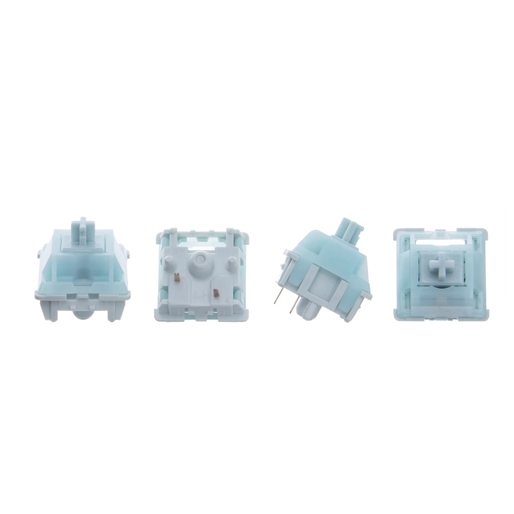 EPOMAKER 100 ชิ้นครีมหยก 45gf 5-Pin Pre-Lubed Linear Switches พร้อม PC/PA66 กรณี MX-ใช้งานร่วมกับสํา