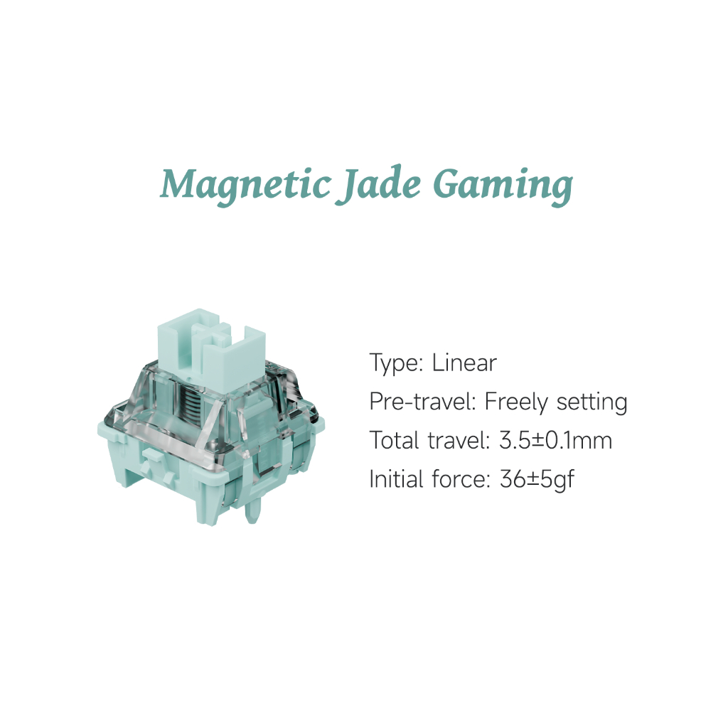 GATERON Magnetic Jade Gaming HE Switch Set