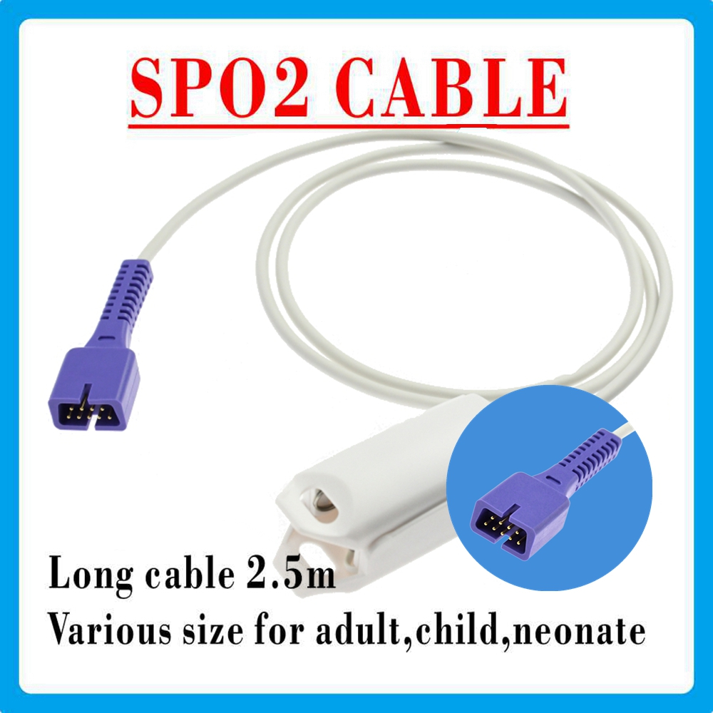 2026 EDAN, H-100B ยอดนิยมReusable Pulseผู้ใหญ่SPO2 Sensor Finger Pulse SPO2 SensorแบบพกพาPulse Rateแ