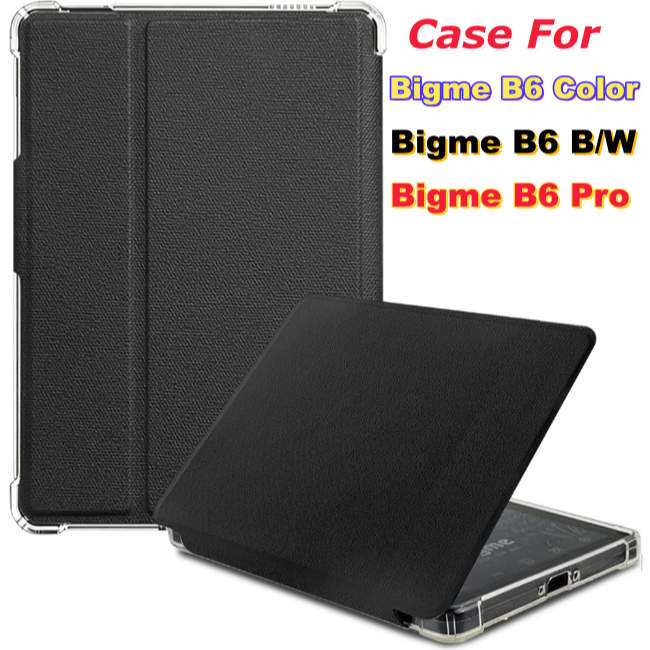 Slim PU ปกหนังสําหรับ Bigme B6 กรณี BW 6 "ถุงลมนิรภัยใสกลับป้องกันกันกระแทก Funda สําหรับ Bigme B6 ส