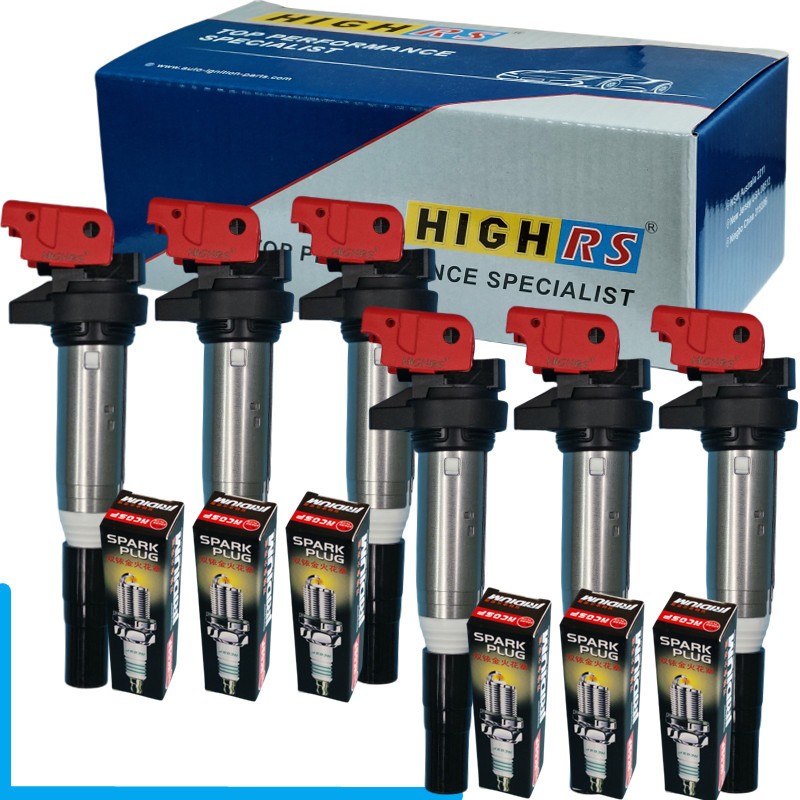 ปลั๊กขดลวดประสิทธิภาพสําหรับ BMW M3 M4 X1 X3 X4 X5 X6 Z4 F32 F33 E46 E82 E88 L6 3.0L 2.5L M235i M2 1