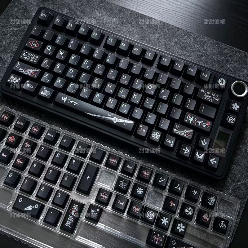 Keycap เฉพาะMiyamoto Musashi Keycap 135 คีย์ PBT Dye-sub Cherry Profile สําหรับคีย์บอร์ด Mad Catz/ W