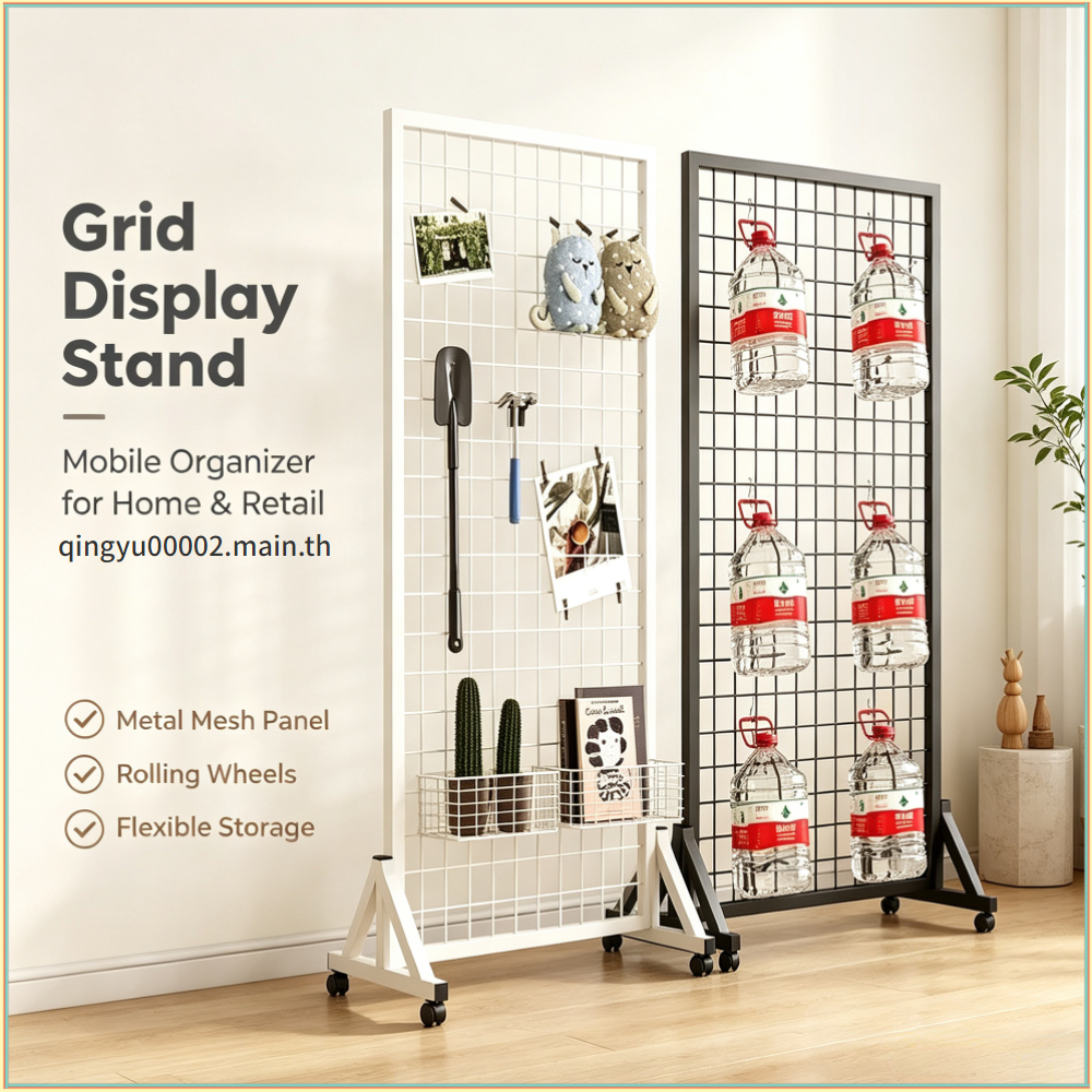 COD160/180 ซม. ชุดจอแสดงผลน้ําหนักเบาพร้อมกรอบเหล็กสําหรับตั้งค่า Merchandising หรือ Stall