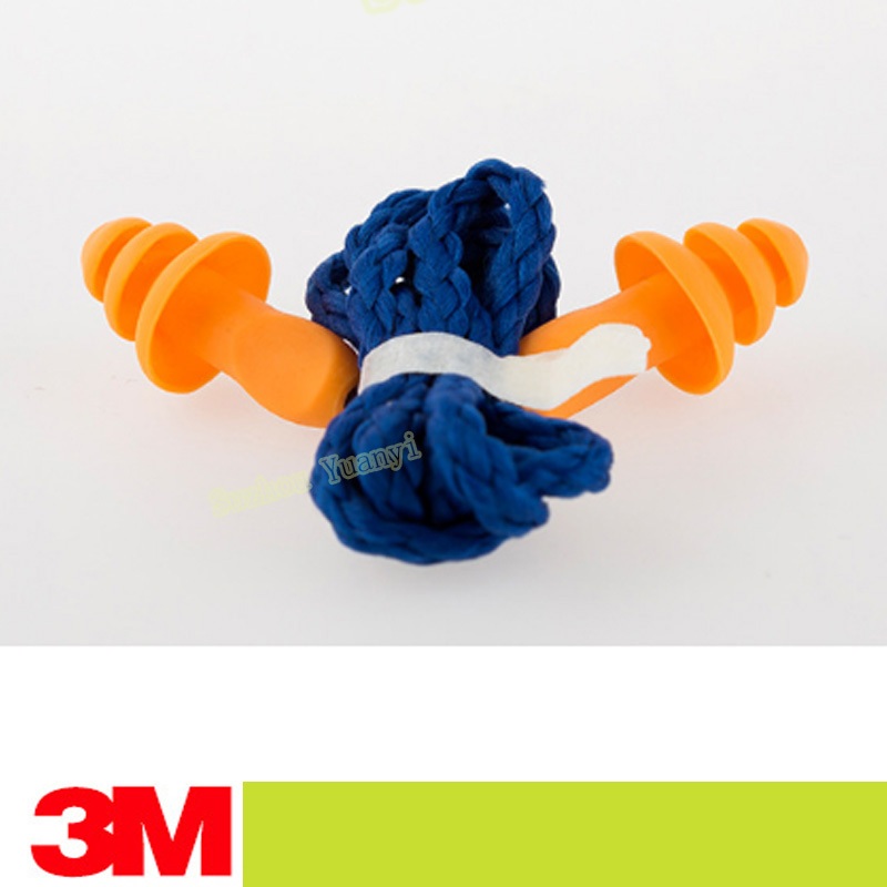 3M 1270 ที่อุดหูตัดเสียงรบกวนต้นคริสต์มาสแบบมีสายป้องกันแบบใช้ซ้ําได้ EAR PLUGS ที่อุดหู 1270