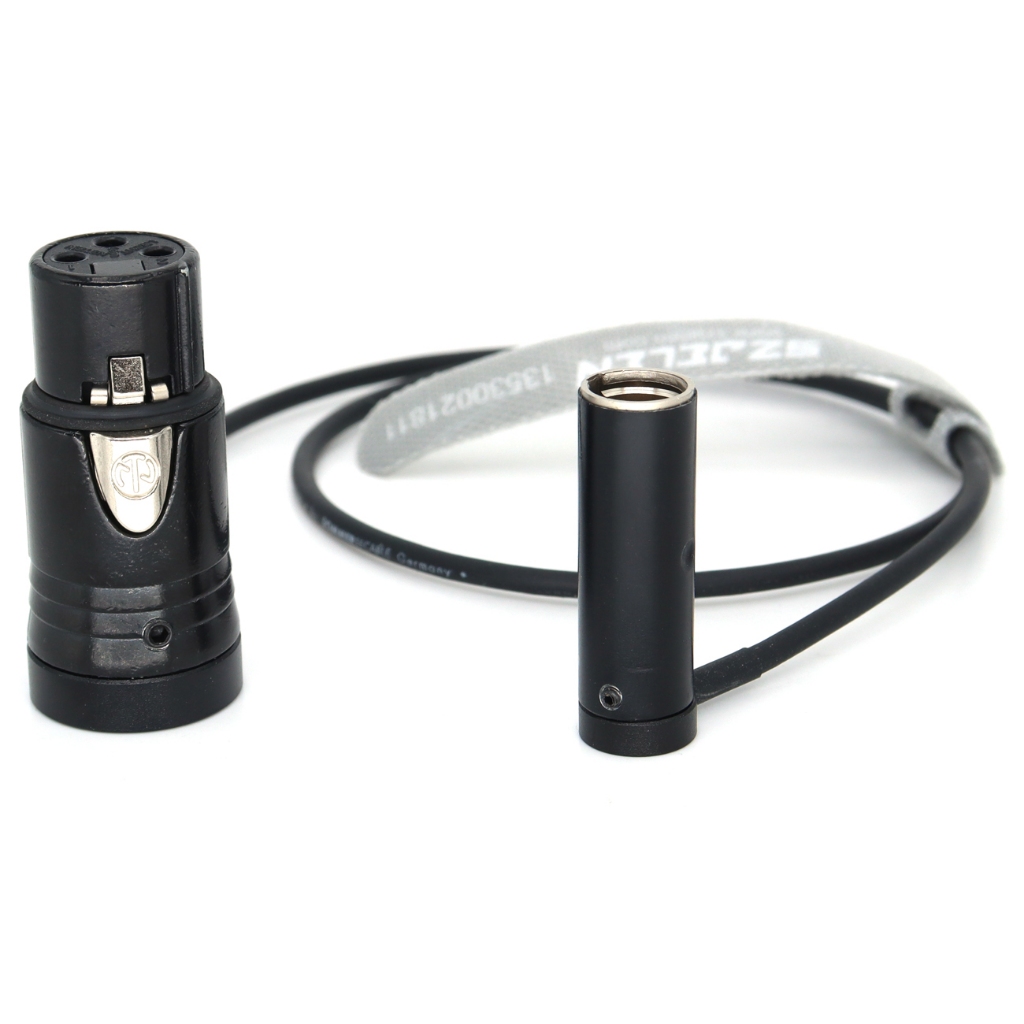 ไมโครโฟนสายสัญญาณเสียง Mini XLR TA3M ถึง XLR 3Pin Low-Profile สําหรับ Canon C70 Blackmagic BMPCC 4K 