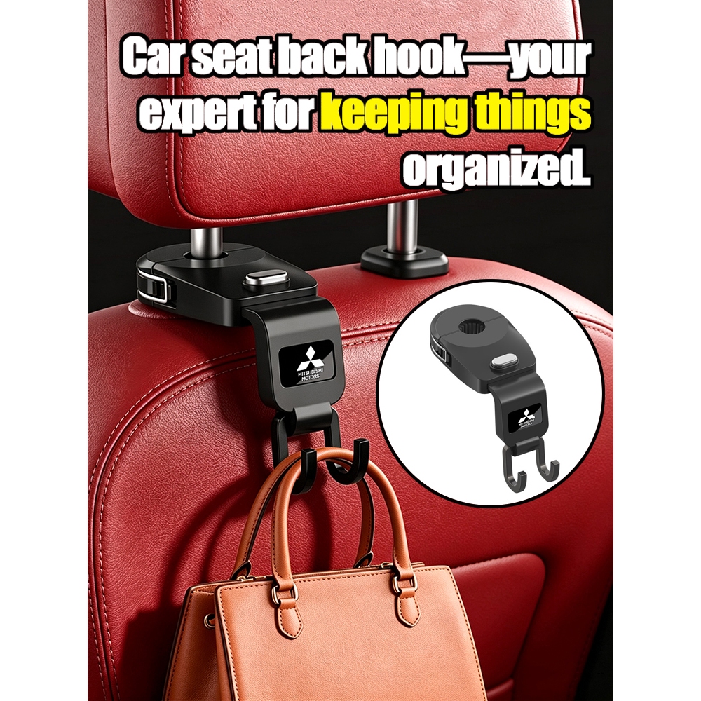 Secure-Lock Heavy-Duty Car Seat Back Hook สําหรับ Mitsubishi X-pander Pajero L200 L300 Triton (การออ