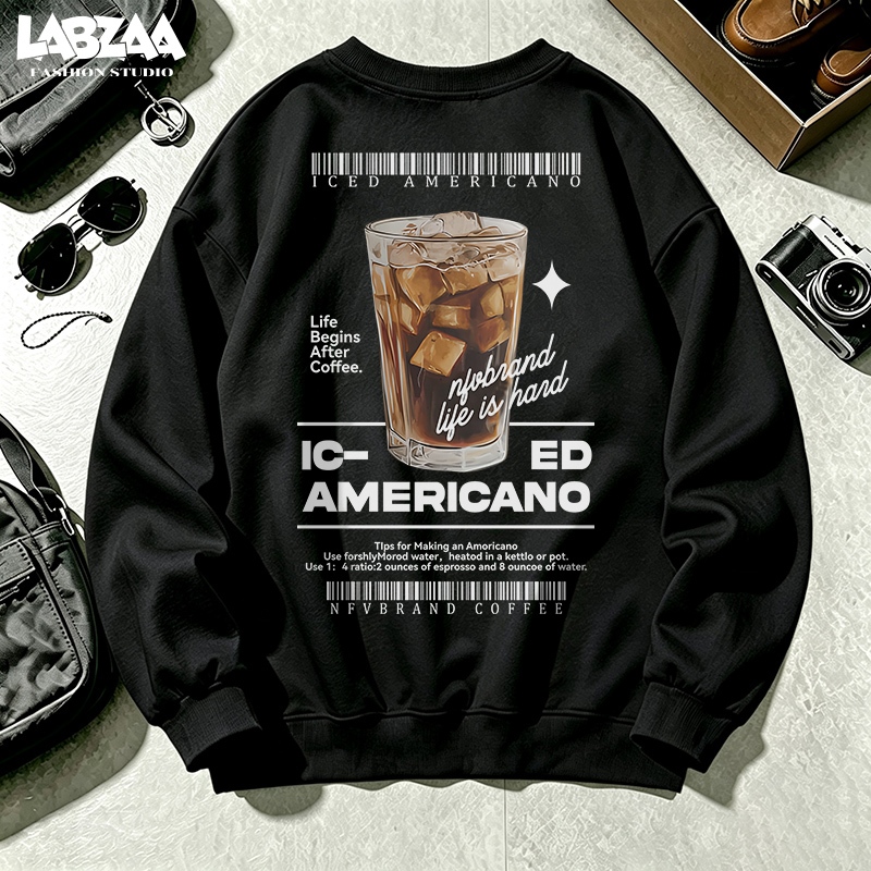 【จัดส่งตลอด 24 ชั่วโมง】LABZAA แนวอินเทรนสไตล์เกาหลี⚡เสื้อฮู้ดคุณภาพสูง ลวดลายอเมริกันเย็น ใส่สบาย oversize  ผ้าฝ้าย YG883