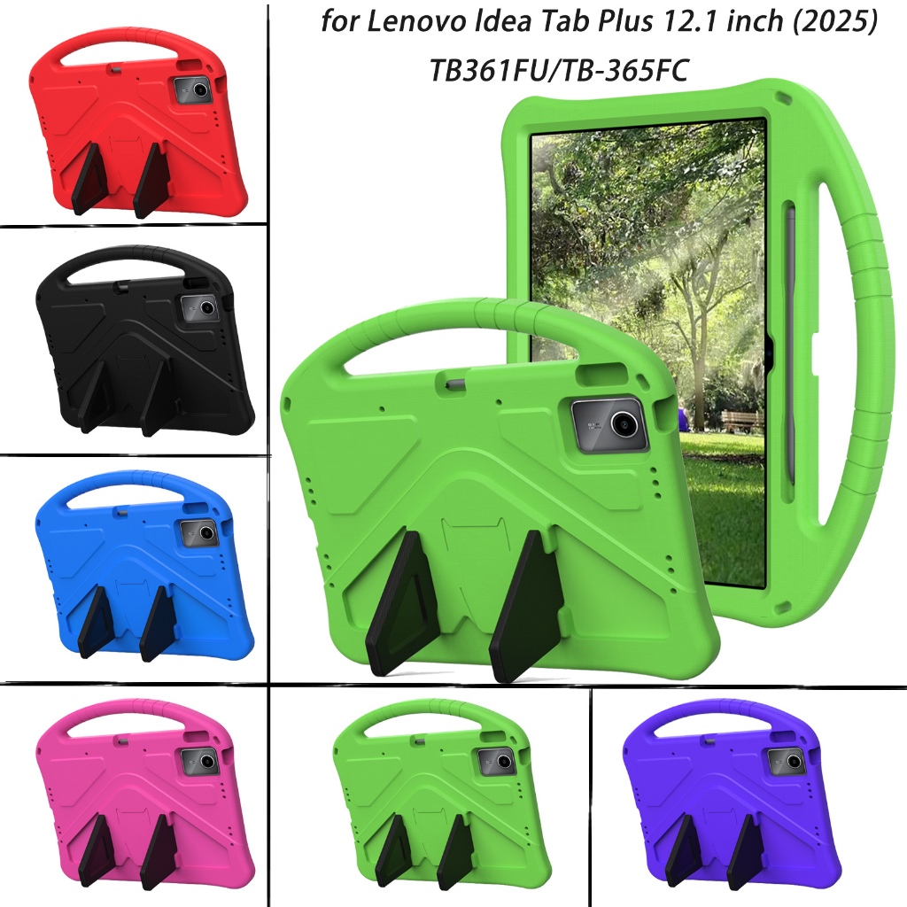 Kids Friendly Handle Stand Case Safe Foam สําหรับ Lenovo Idea Tab Plus 12.1 2025 TB361FU TB-365FC Ca