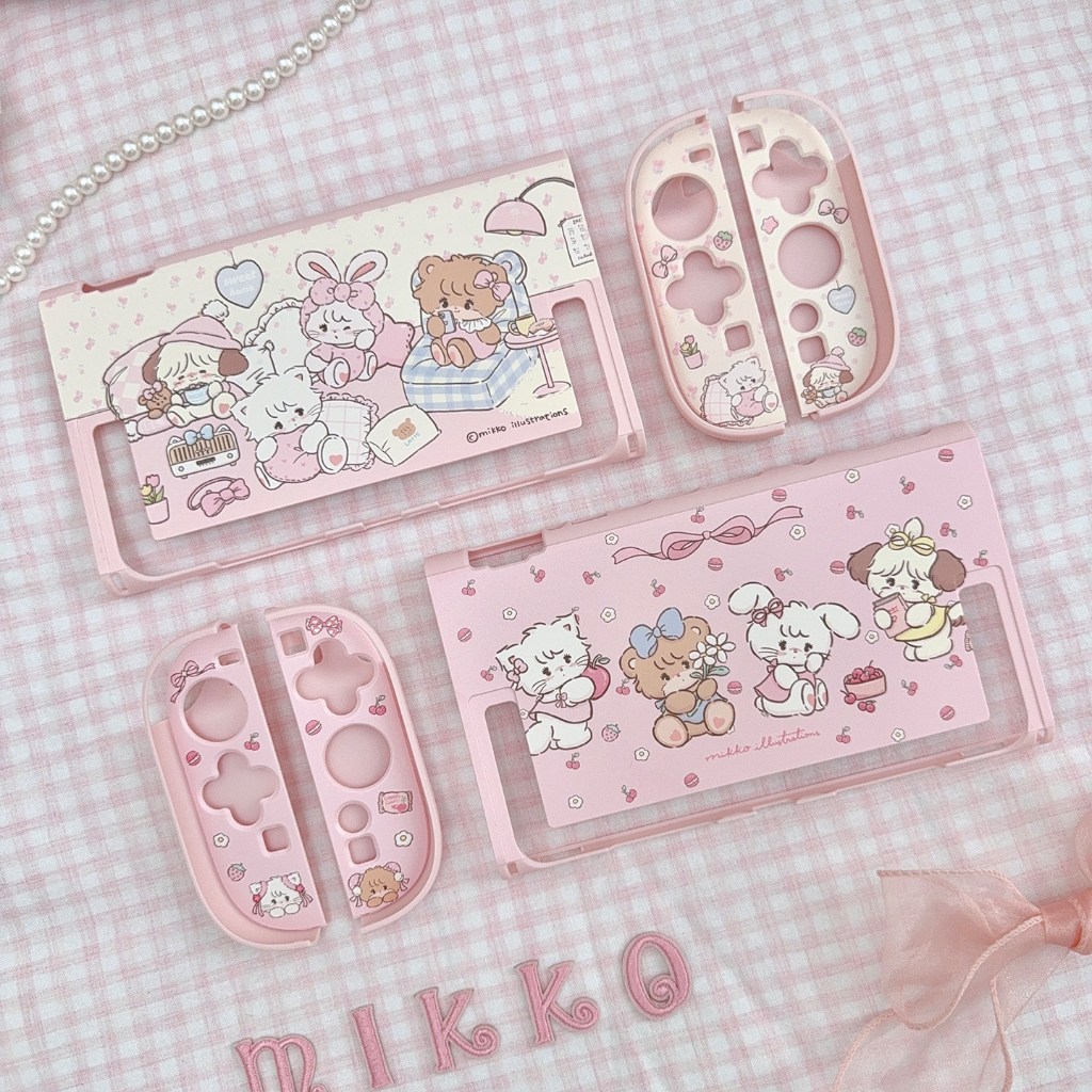 NS2Mekko Collab Nintendo Switch 2 Pink Split Hard Protective Case