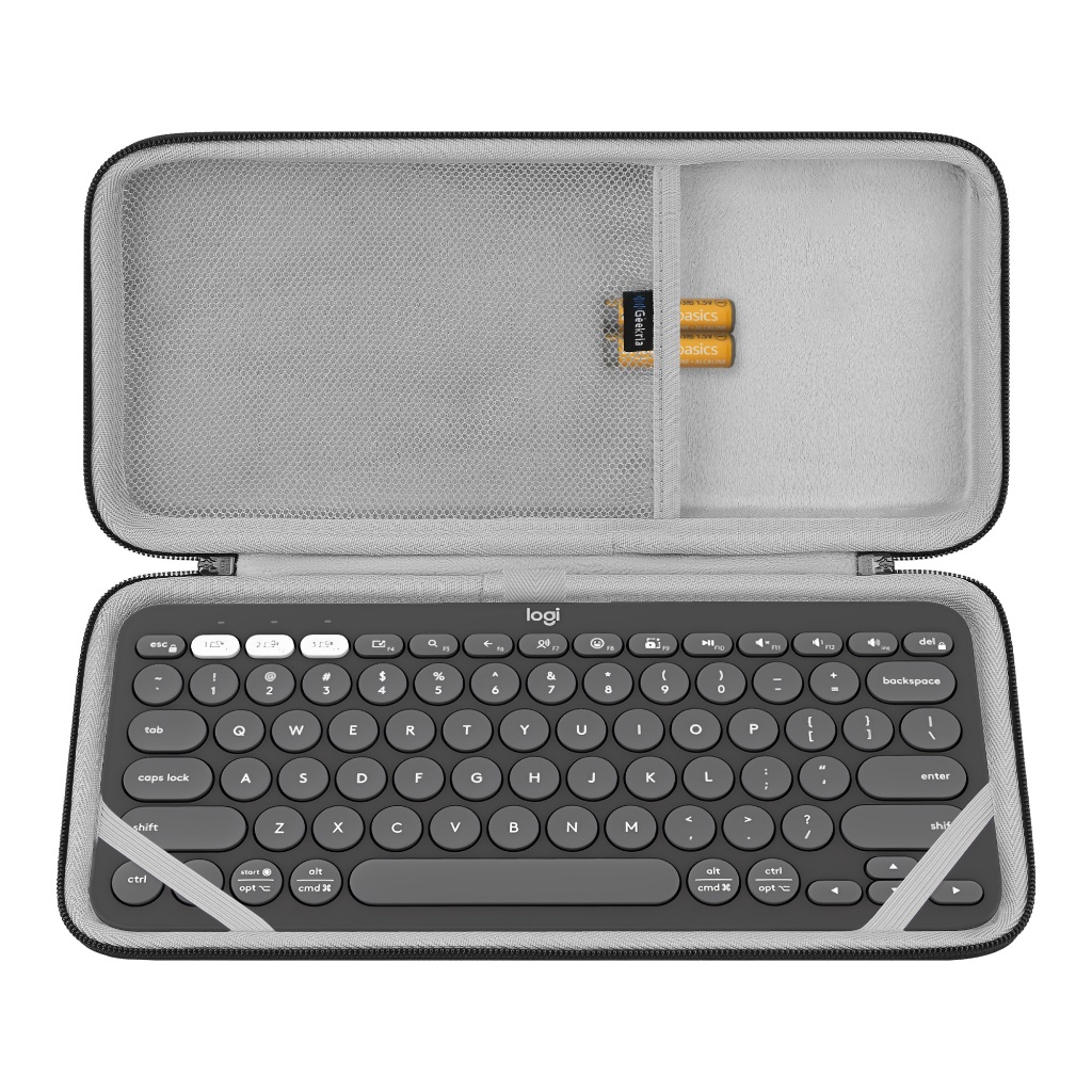 เคสคีย์บอร์ด Geekria เข้ากันได้กับปุ่ม Pebble 2 K380s/ K380, เคสแข็งป้องกันสําหรับคีย์บอร์ดขนาดกะทัด