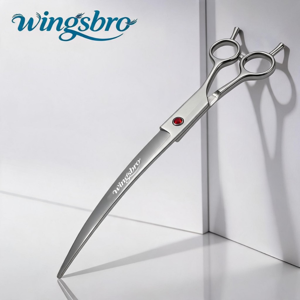 Wingbro 7.5/8.5 นิ้ว Professional Pet Grooming กรรไกร, สัตว์ตัดผมสําหรับสุนัข, Dog Grooming กรรไกรโค้ง