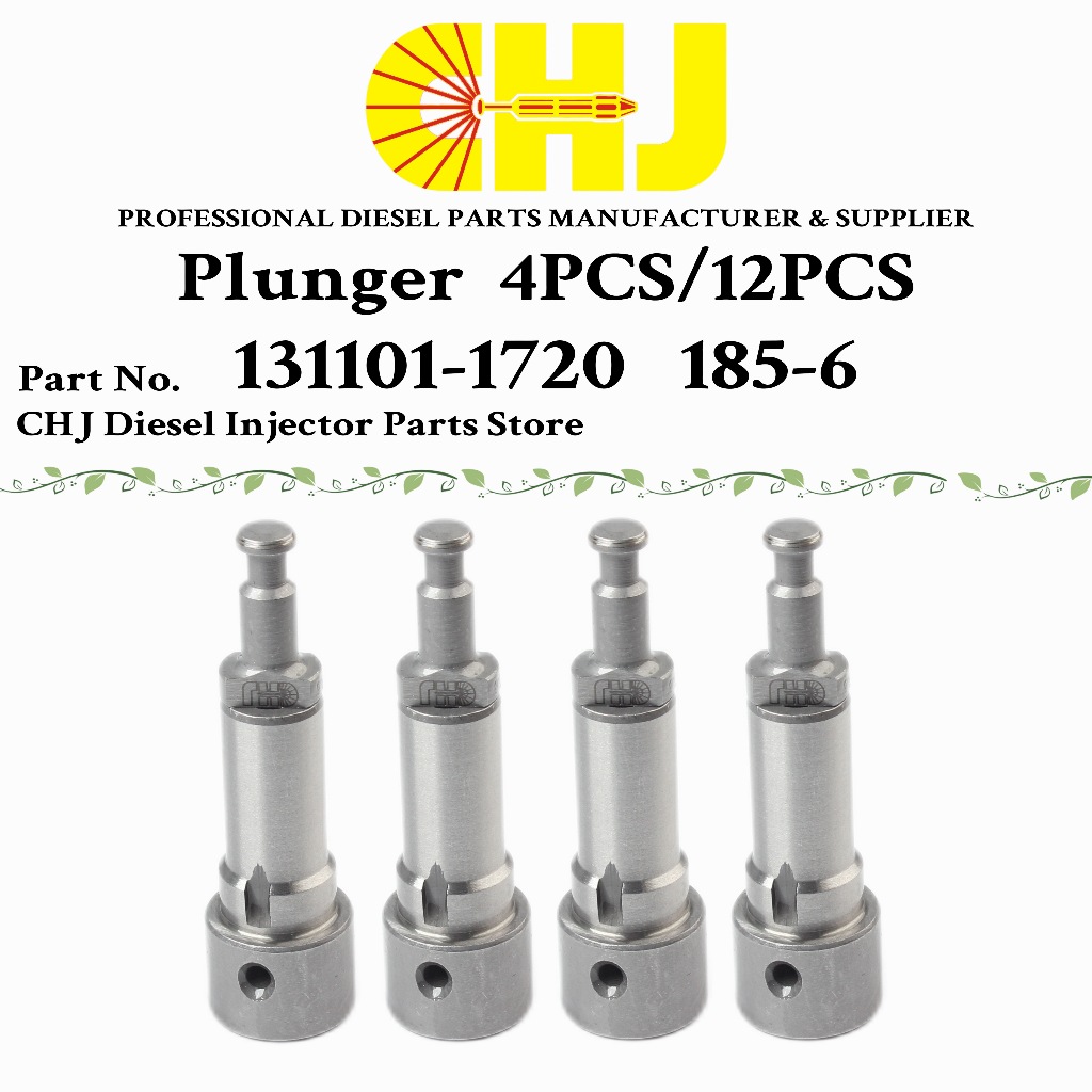 4ชิ้น/12ชิ้น 131101-1720 Plunger 185.6 185,6 185-6 185.6 185,6 สําหรับ Mitsubishi Fuso Canter 4DR5 4