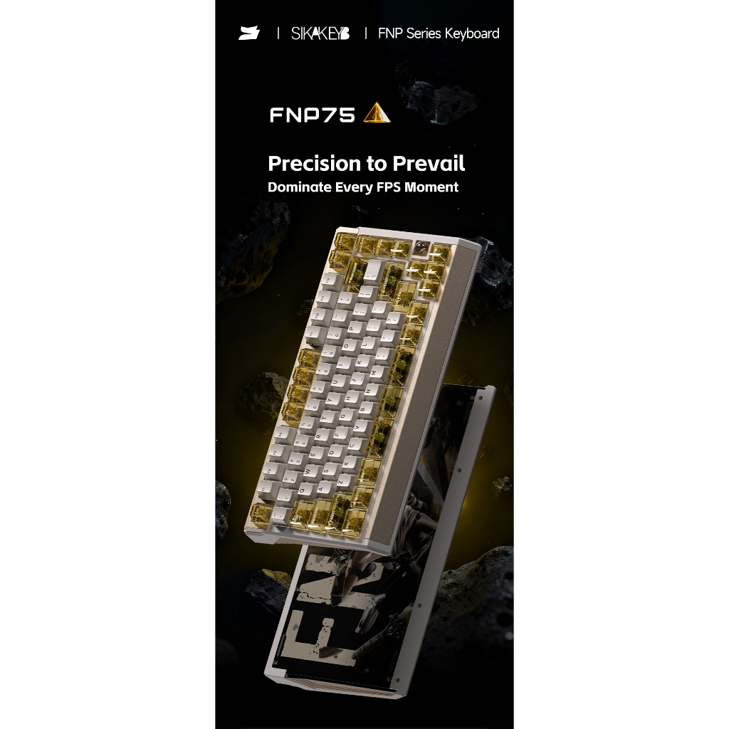 GATERON Sikakeyb FNP75 HE Magnetic Switch คีย์บอร์ดเกมแบบกําหนดเอง