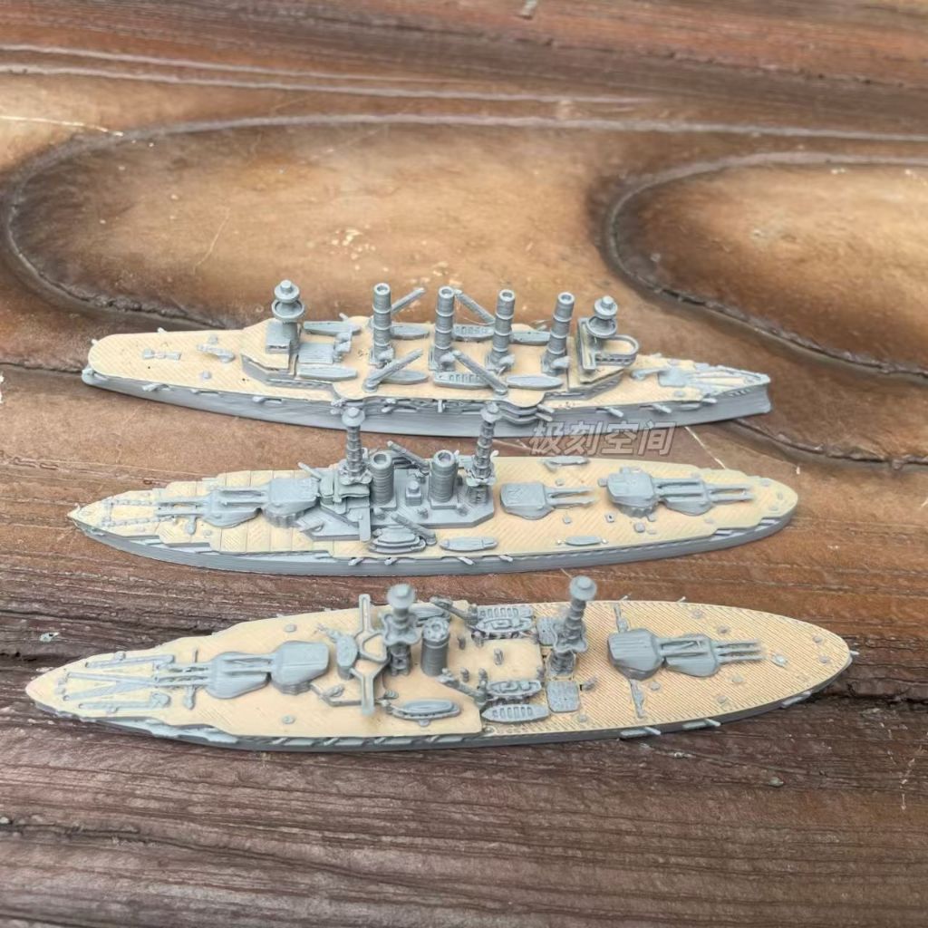 US Navy World War I รุ่น Nevada Warship รุ่นเรือ 3D การพิมพ์ 1500 Scale Warship รุ่นเรือ CKJ4