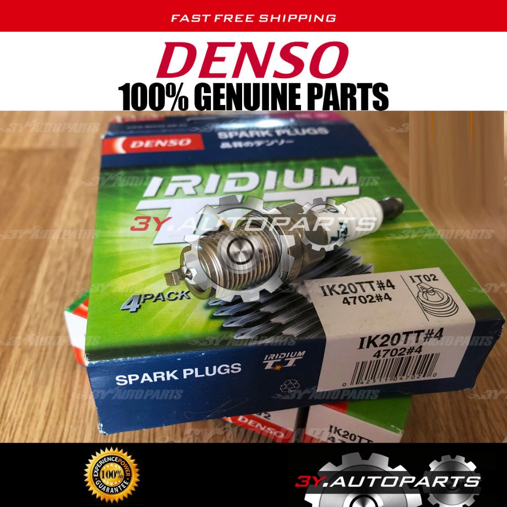 ใหม่ของแท้ IK20TT 🇯🇵 DENSO (@4 ชิ้น) IK20 NEW SPEC IRIDIUM TT SPARK PLUG 4102