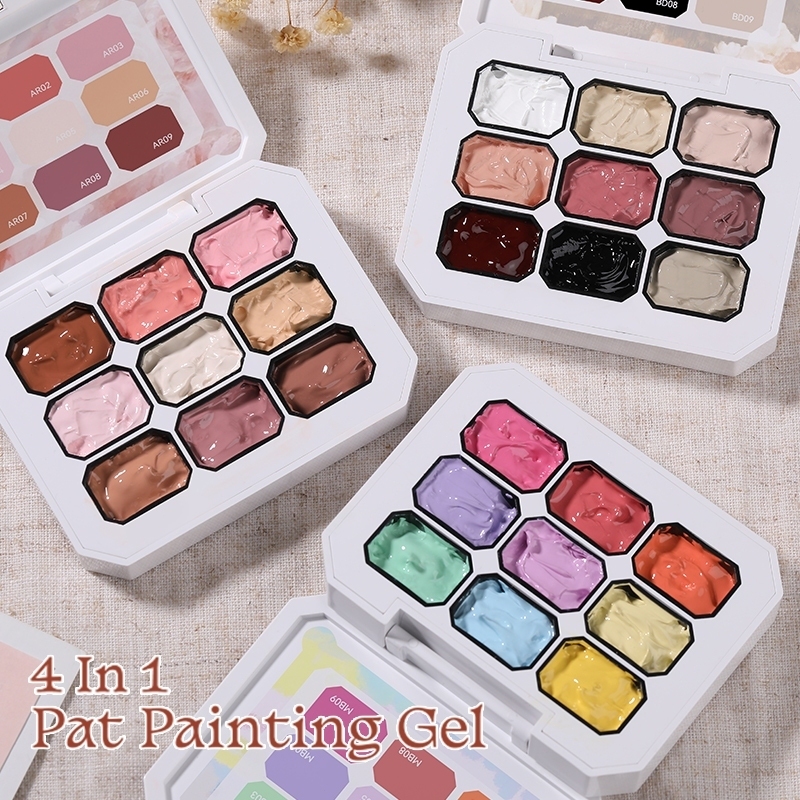 【Local】UR SUGAR เล็บเจล 4 in 1 ปัดออมเบร สร้างสีไล่ระดับง่าย ภาพวาดเจลสําหรับ DIY ฝรั่งเศสเล็บเล็บ U