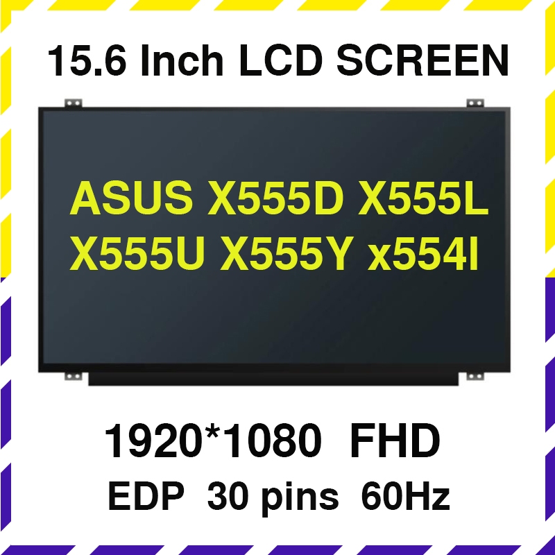 ASUS X555D X555L X555U X555Y x554l Series 15.6 "LED หน้าจอ LCD eDP 30PIN