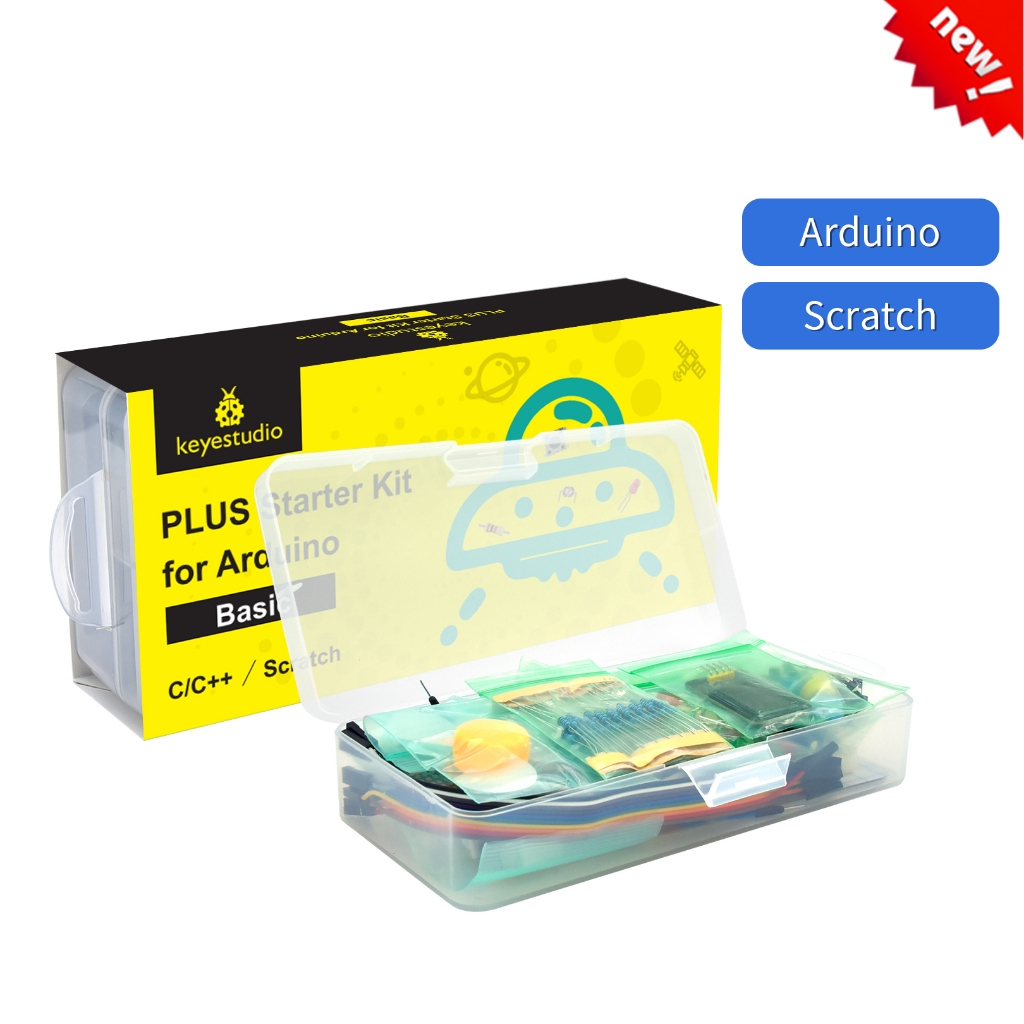 ชุดเริ่มต้นพื้นฐาน Keyestudio สําหรับ Arduino Support Seratch & Arduino Programming EDU Kit