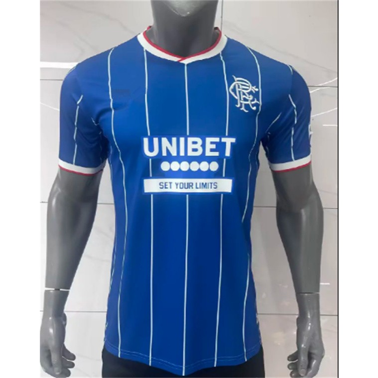พัดลมรุ่น 2026 27 Rangers Jersey home AWAY เสื้อฟุตบอลกีฬาผู้ชาย (S-XXL)