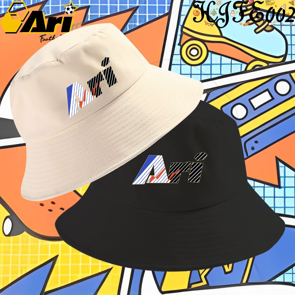 Ari Football Jersey Logo Bucket hat พิมพ์ลายโลโก้ กันแดด กันลม หมวก Outdoor Cap Unisex#07
