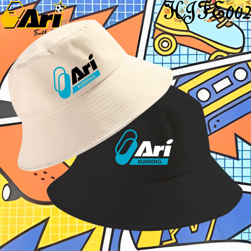 Ari Football Jersey Logo Bucket hat พิมพ์ลายโลโก้ กันแดด กันลม หมวก Outdoor Cap Unisex#08