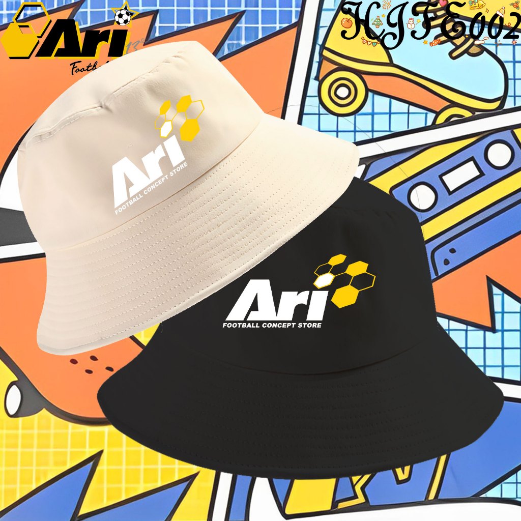 Ari Football Jersey Logo Bucket hat พิมพ์ลายโลโก้ กันแดด กันลม หมวก Outdoor Cap Unisex#09