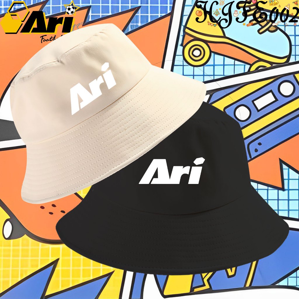 Ari Football Jersey Logo Bucket hat พิมพ์ลายโลโก้ กันแดด กันลม หมวก Outdoor Cap Unisex#014