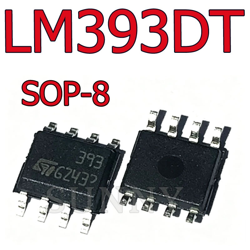 10 ~ 20PCS LM393DT LM393 การใช้พลังงานต่ํา Dual แรงดันไฟฟ้า Comparator ยี่ห้อใหม่ Patch SOP-8