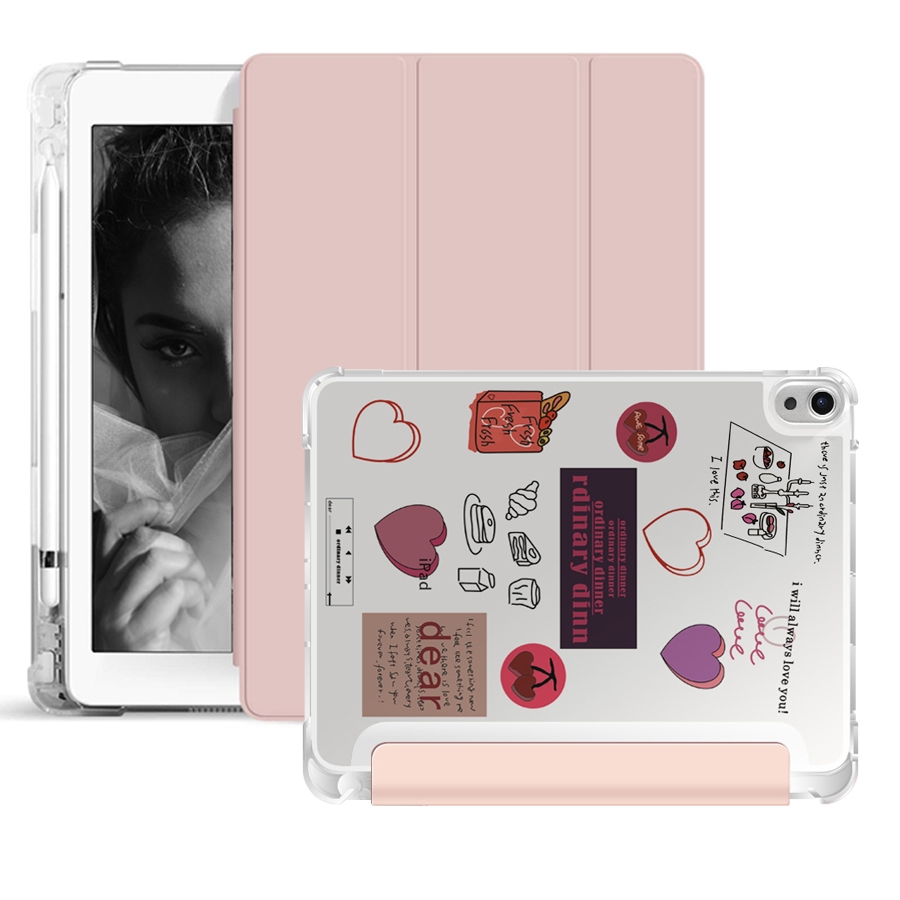 เคสป้องกัน DIY พร้อมช่องเสียบปากกาเหมาะสําหรับ iPad Air 5 2022, Air 4 2020 ฝาครอบ iPad 10.9 นิ้ว sle