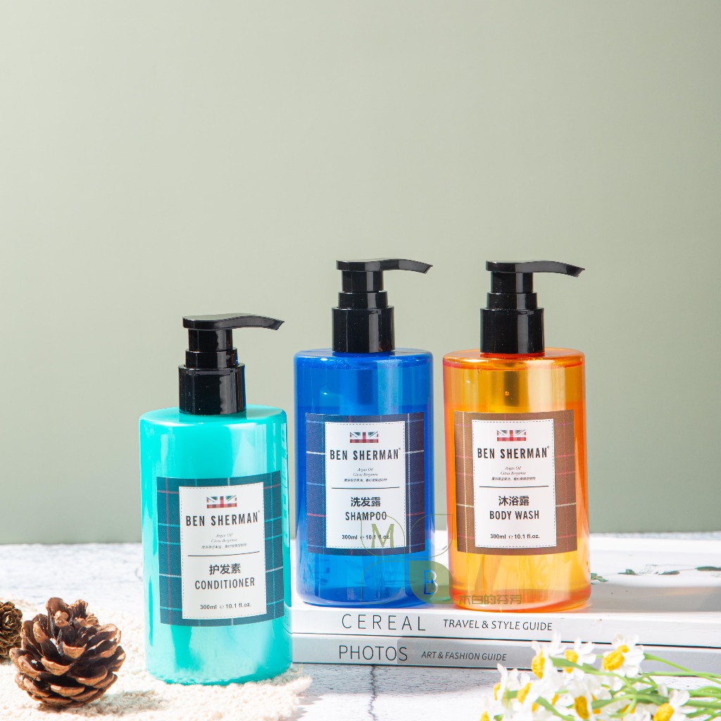 Holiday Inn Express BEN SHERMAN British Style Series แชมพู ครีมนวดผม และครีมอาบน้ํา 300ml