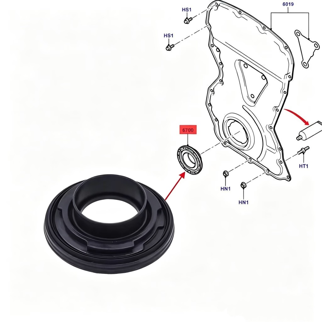 ซีลน้ํามัน TIMING / CRANKSHAFT (PLASTIC) อะไหล่แท้(CHINA ORIGINAL) FORD RANGER T6 , T7 / TRANSIT 2.2