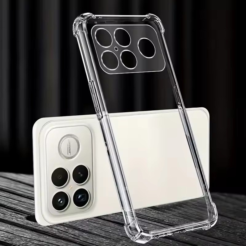 Air-BagกันกระแทกสําหรับRedmi K100 Pro Max K80 K70 K70E K60 K90 Pro Max Ultra 5GเคสใสSoft TPUปกหลัง