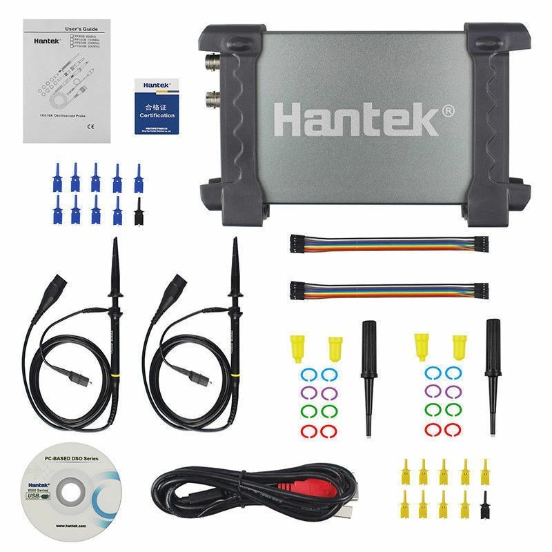 Hantek 6022BL USB Oscilloscope และ Logic Analyzer Hantek 6022BL 16 ช่องมือถือแบบพกพา Oscilloscope 20