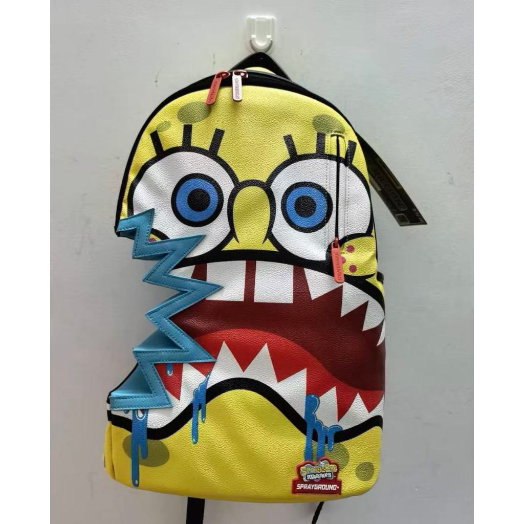 SG Sprayground x Sponge Backpack กระเป๋า Shark Bite Series