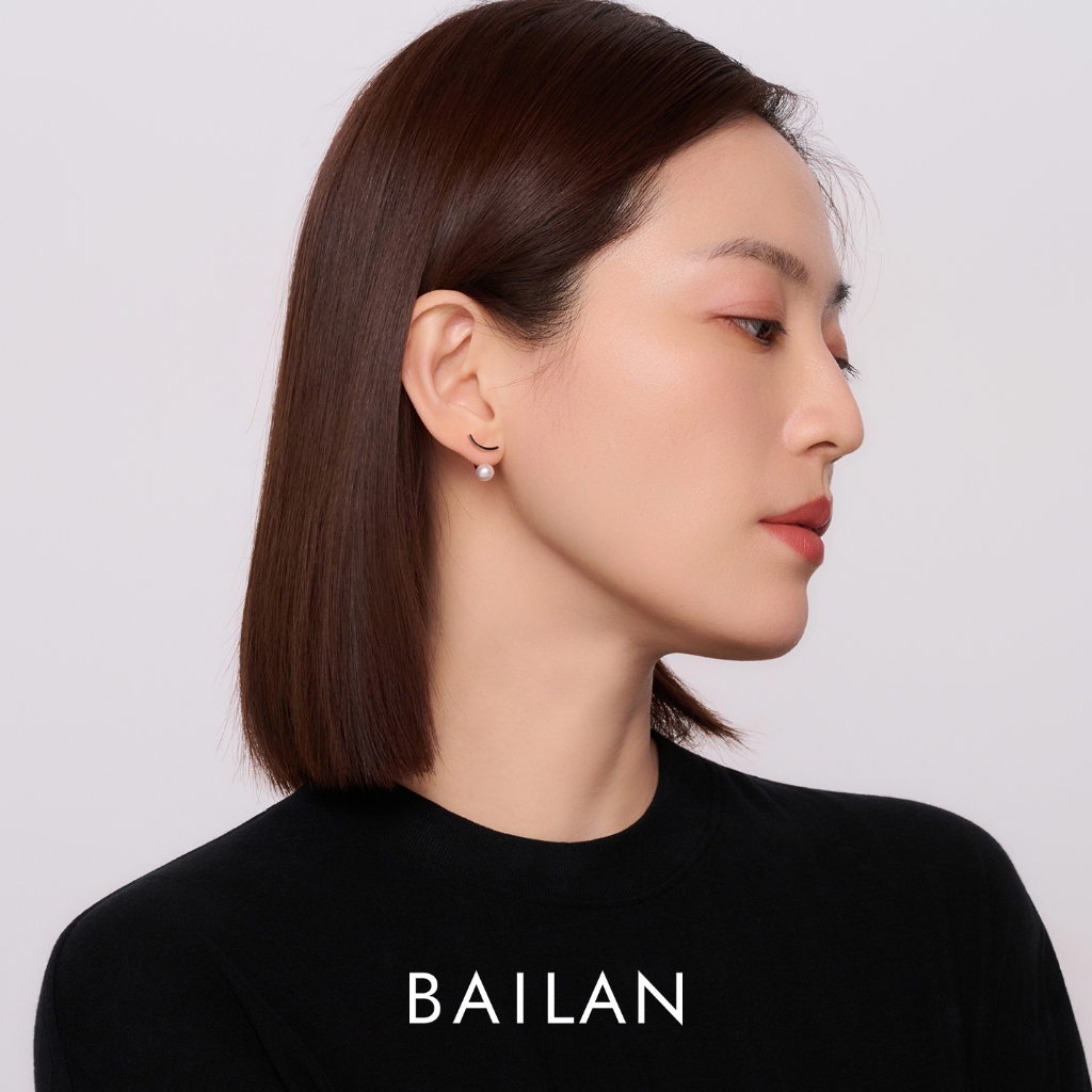 Bailan حلق لؤلؤ فضة استرليني 925 — مضاد للحساسية — صورة 2