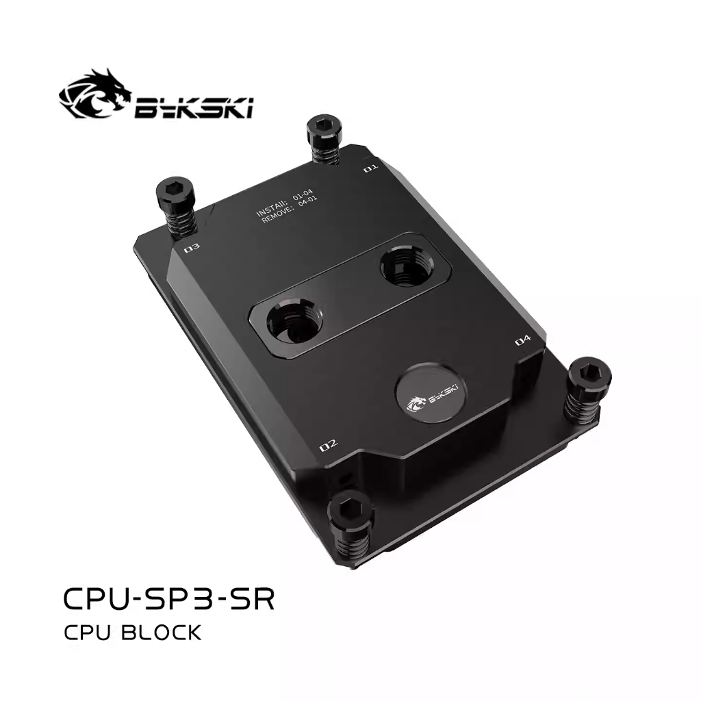 Bykski CPU-SP3-SR TR4 / SP3 / SP3s / P6 CPU Water Block  Liquid Cooling สําหรับเซิร์ฟเวอร์และเวิร์กส