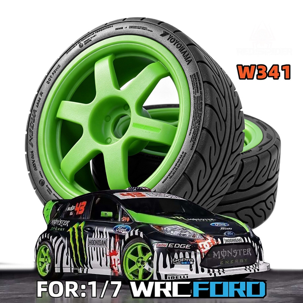 KKPIT W341 7303 WRC Rally On Road RC ยางรถ 1/7 1/8 Scale อัพเกรดยางสําหรับ Feishen Mustang/KM Citroe